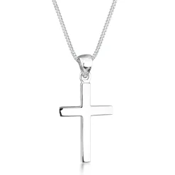 Elli "Halskette Kreuz Anhänger Basic< Silber|Roségold