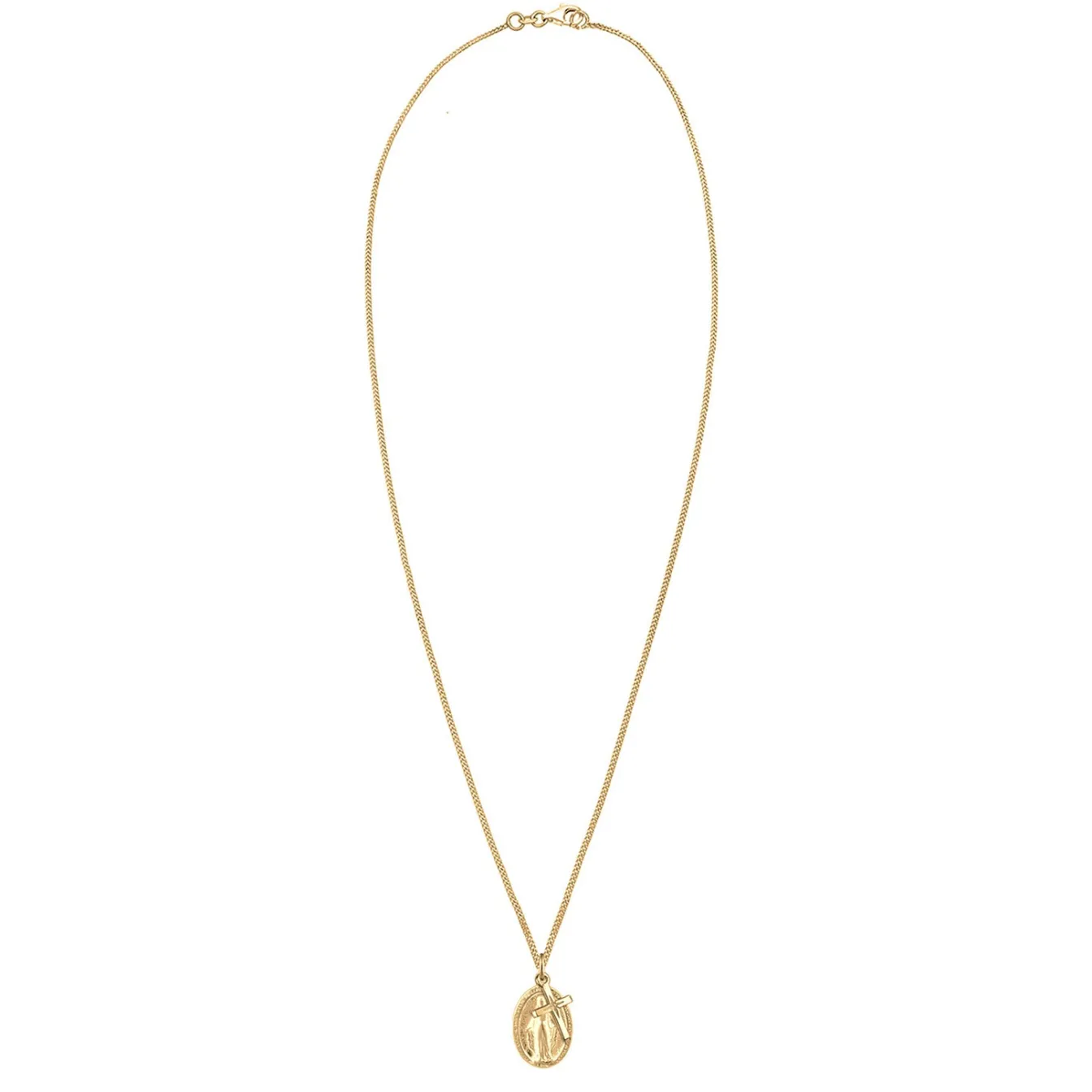Elli "Halskette Marienbild Kreuz< Roségold|Symbol-schmuck