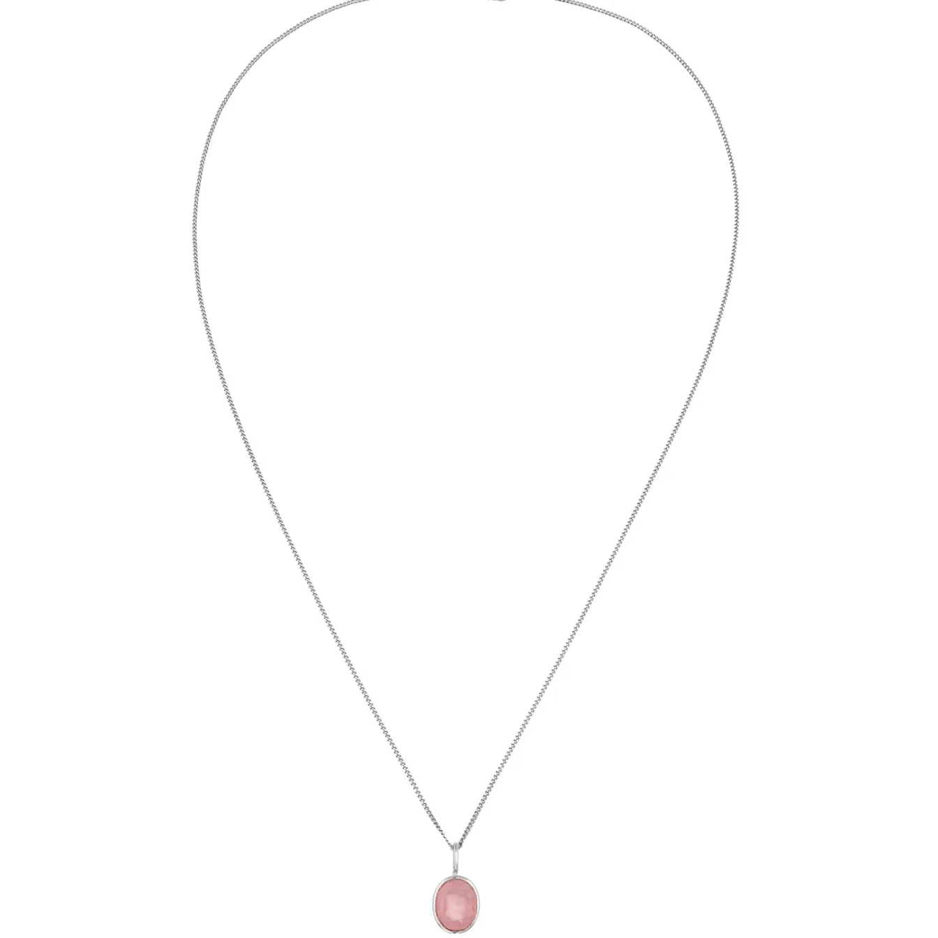 Elli "Halskette mit Anhänger | Quarz (Rosé)< Vergoldet|Halsketten
