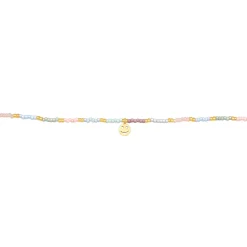Elli "Halskette mit Smiling Face Beads< Halsketten|Vergoldet