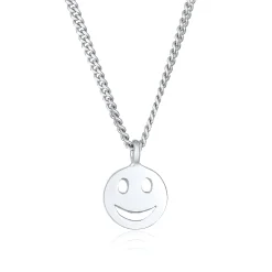 Elli "Halskette mit Smiling Face< Halsketten|Silber