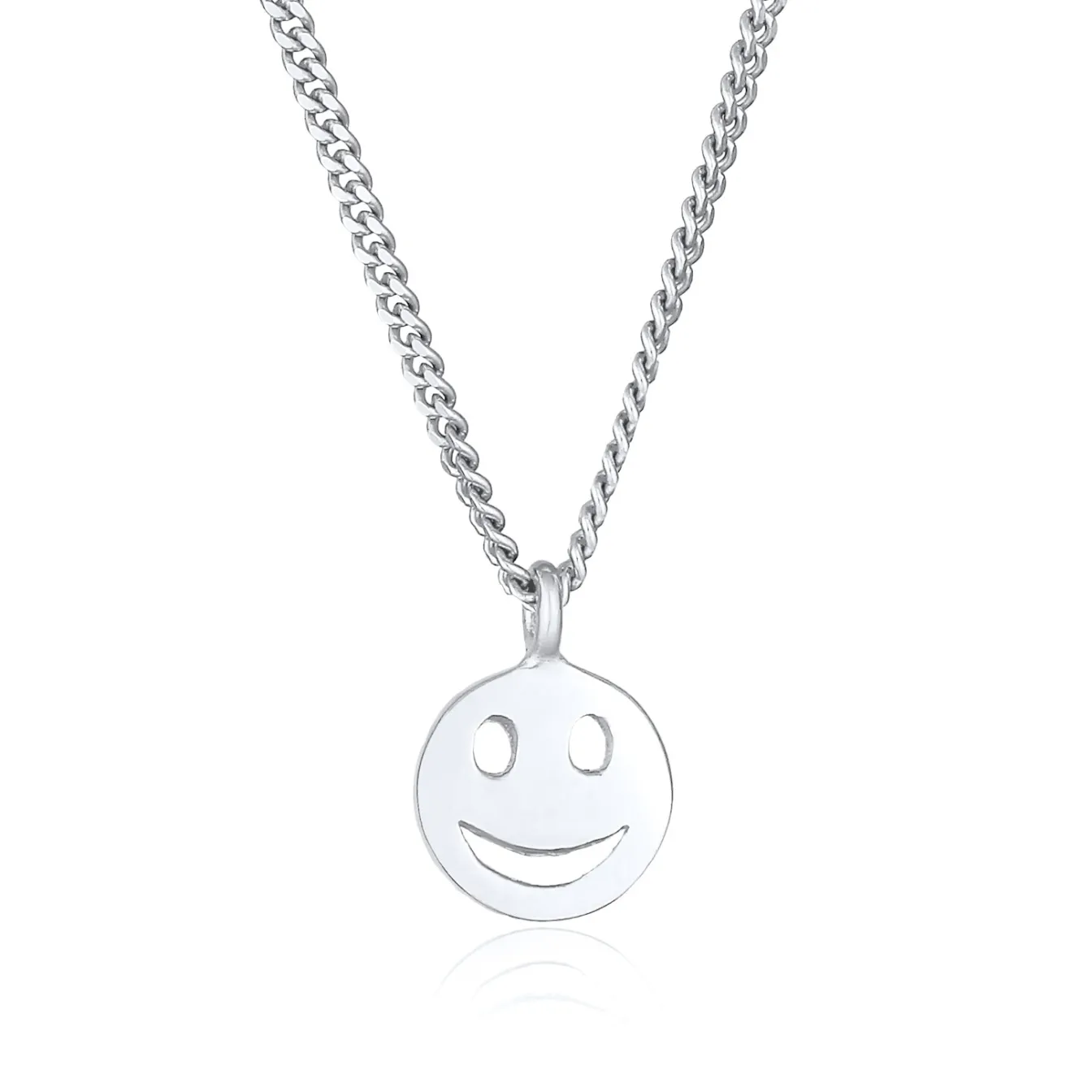 Elli "Halskette mit Smiling Face< Halsketten|Silber