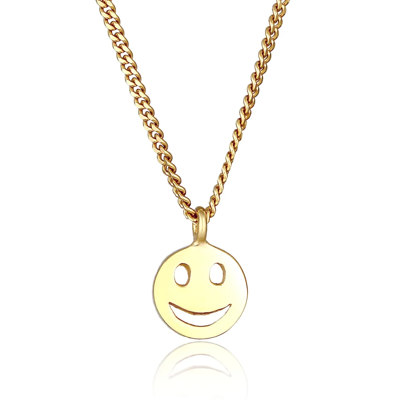 Elli "Halskette mit Smiling Face< Halsketten|Silber