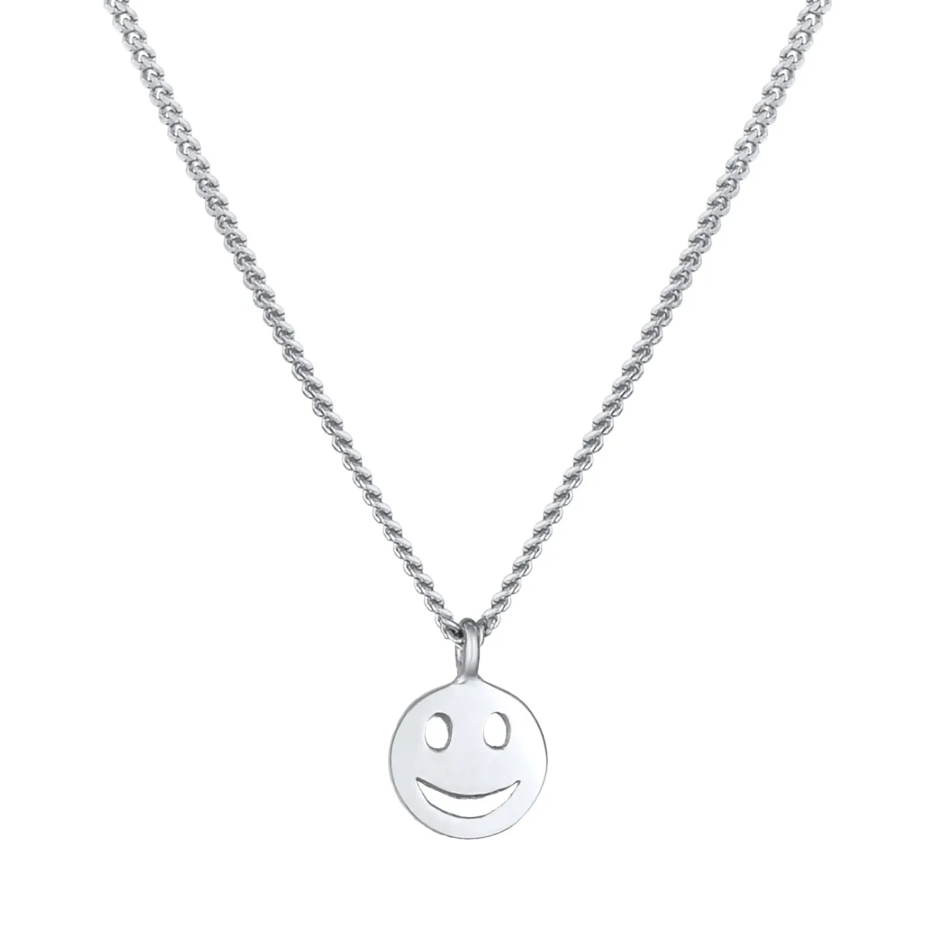 Elli "Halskette mit Smiling Face< Halsketten|Silber