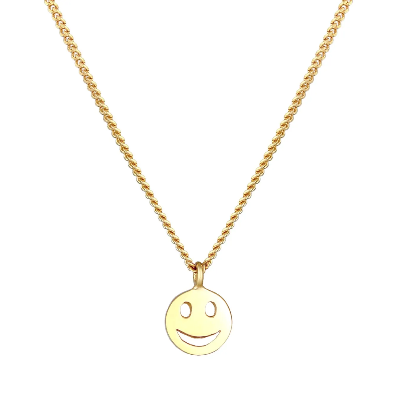 Elli "Halskette mit Smiling Face< Halsketten|Silber