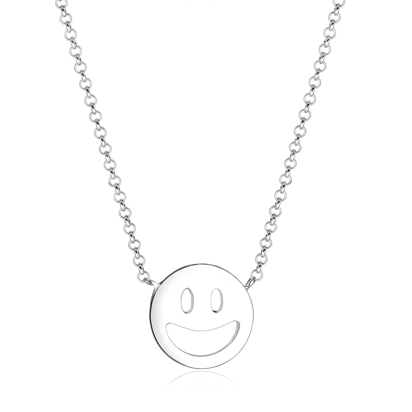 Elli "Halskette mit Smiling Face< Halsketten|Vergoldet