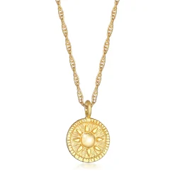 Elli "Halskette Münze< Symbol-schmuck|Halsketten