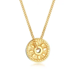 Elli "Halskette Münze< Symbol-schmuck|Halsketten