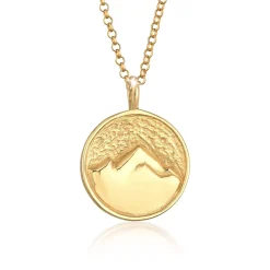 Elli "Halskette Münze Berge< Symbol-schmuck|Halsketten
