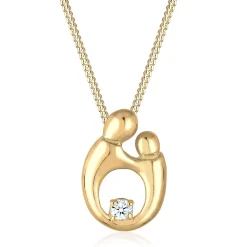 Elli "Halskette Mutter Kind | Diamant (Weiß, 0,03 ct)< Halsketten|Silber