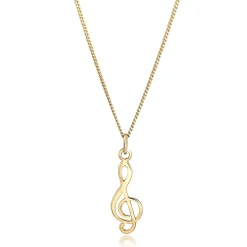 Elli "Halskette Notenschlüssel< Roségold|Symbol-schmuck