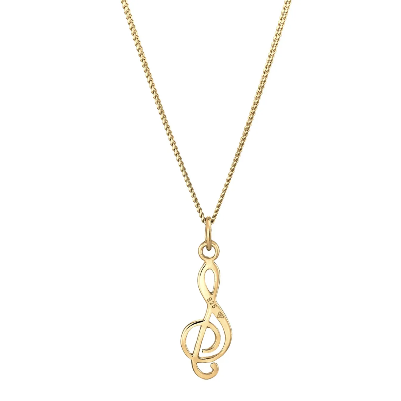 Elli "Halskette Notenschlüssel< Roségold|Symbol-schmuck
