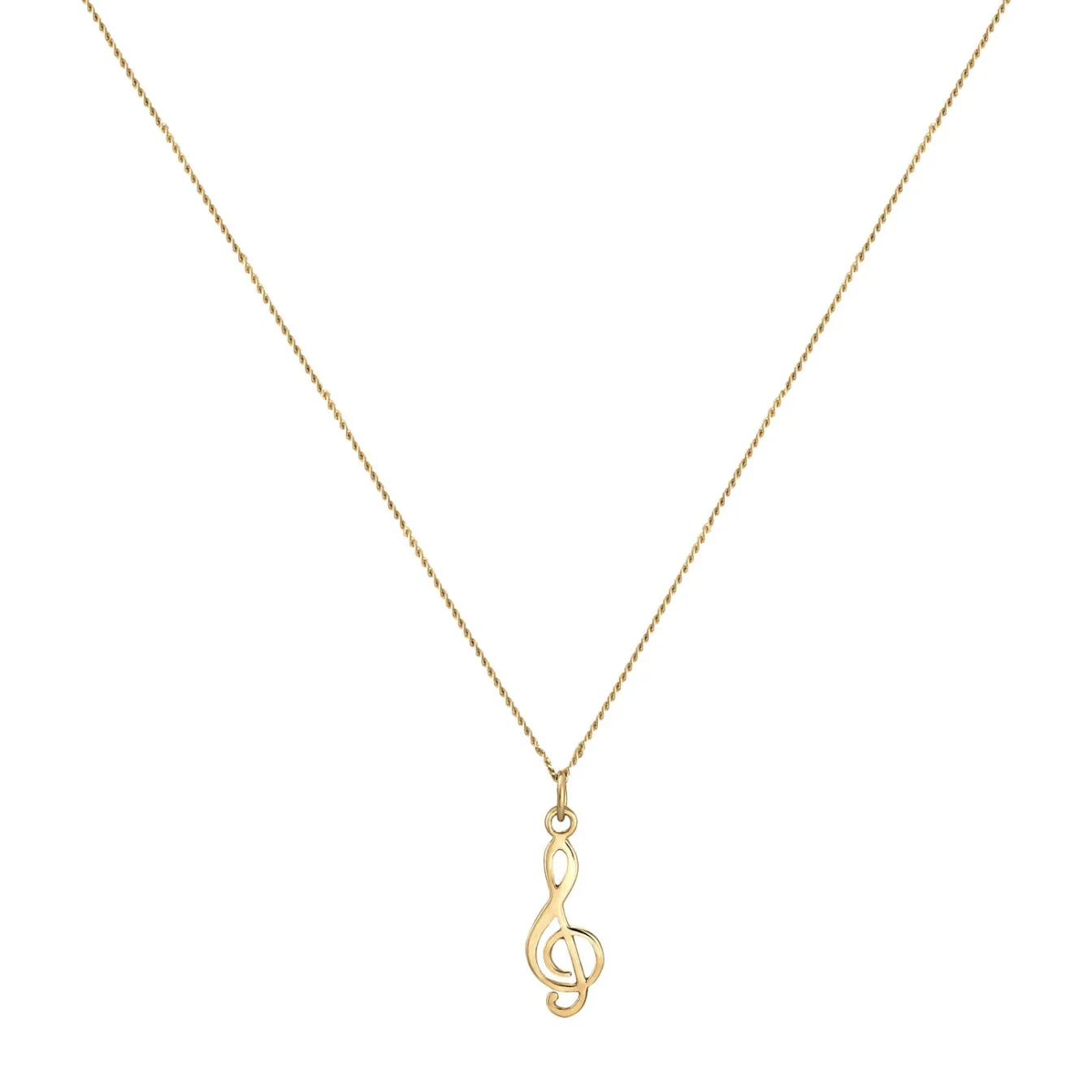 Elli "Halskette Notenschlüssel< Roségold|Symbol-schmuck