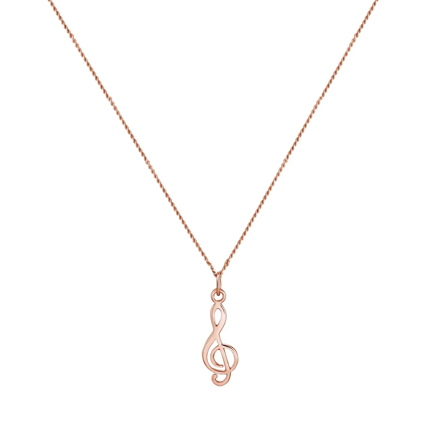 Elli "Halskette Notenschlüssel< Roségold|Symbol-schmuck