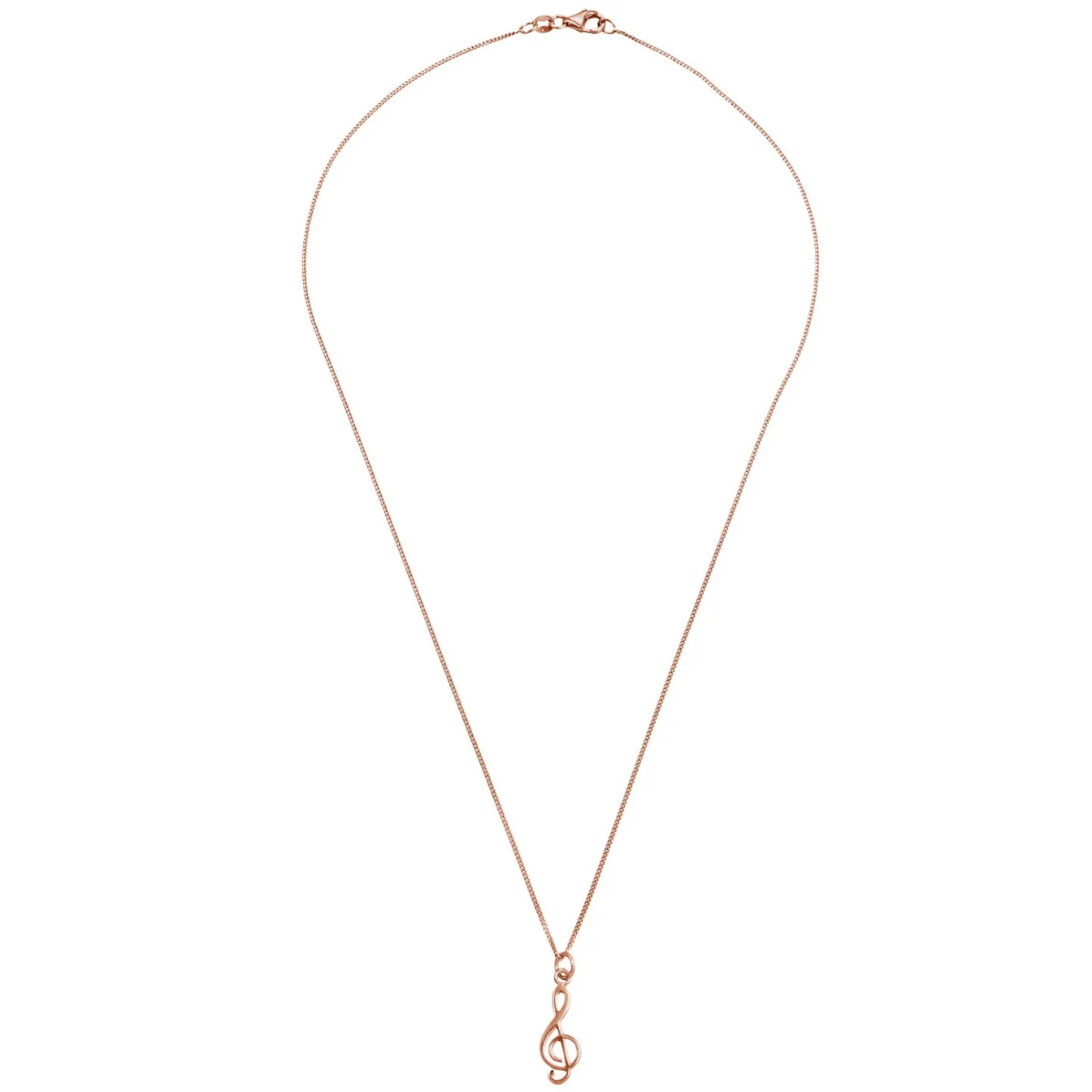 Elli "Halskette Notenschlüssel< Roségold|Symbol-schmuck