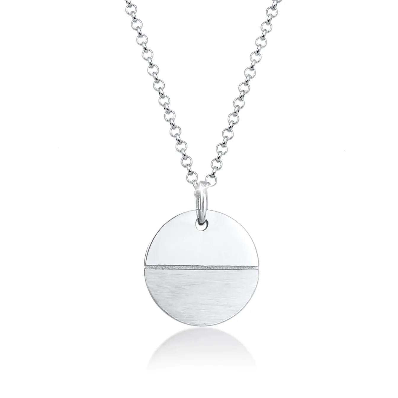 Elli "Halskette Plättchen< Halsketten|Silber