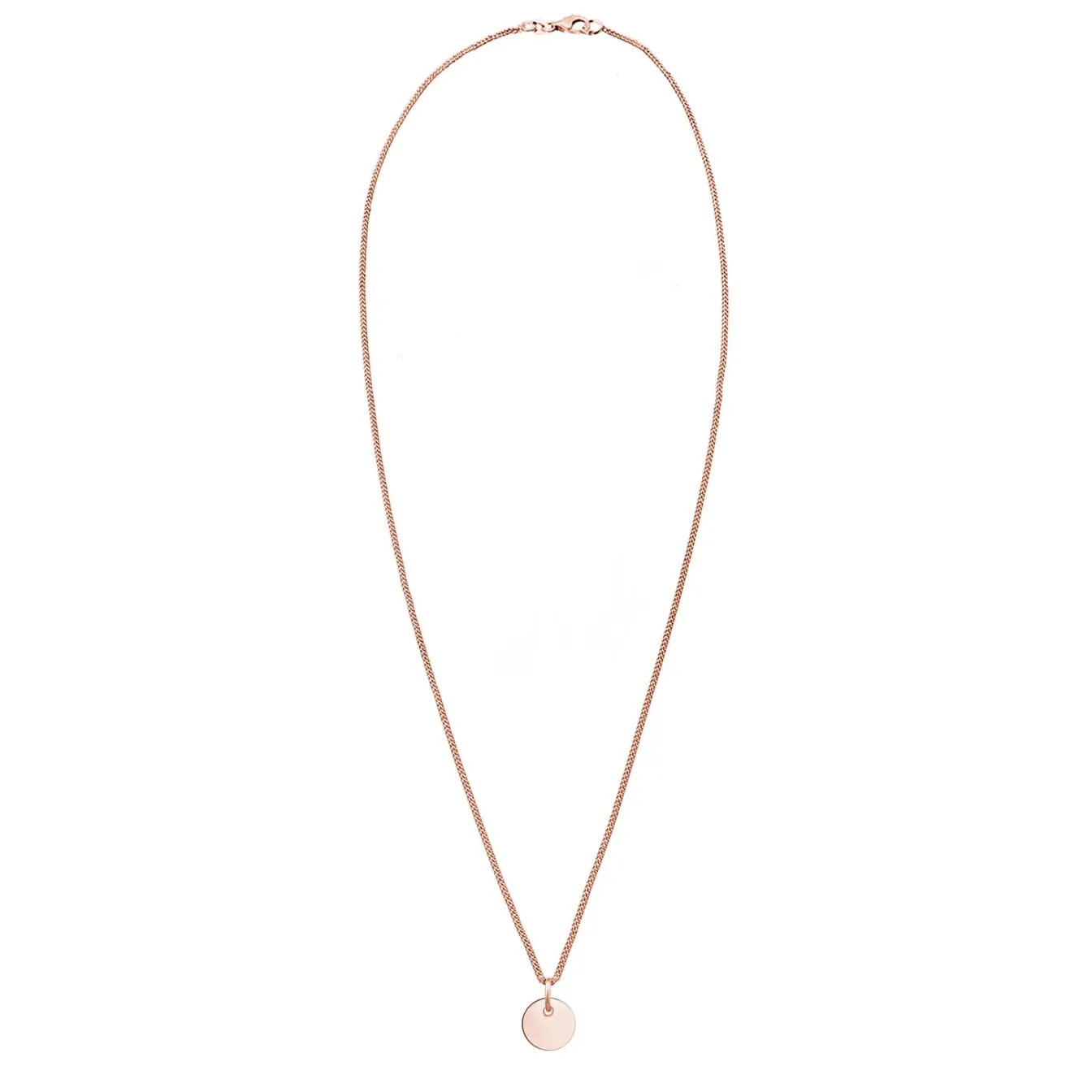 Elli "Halskette Plättchen< Roségold|Halsketten
