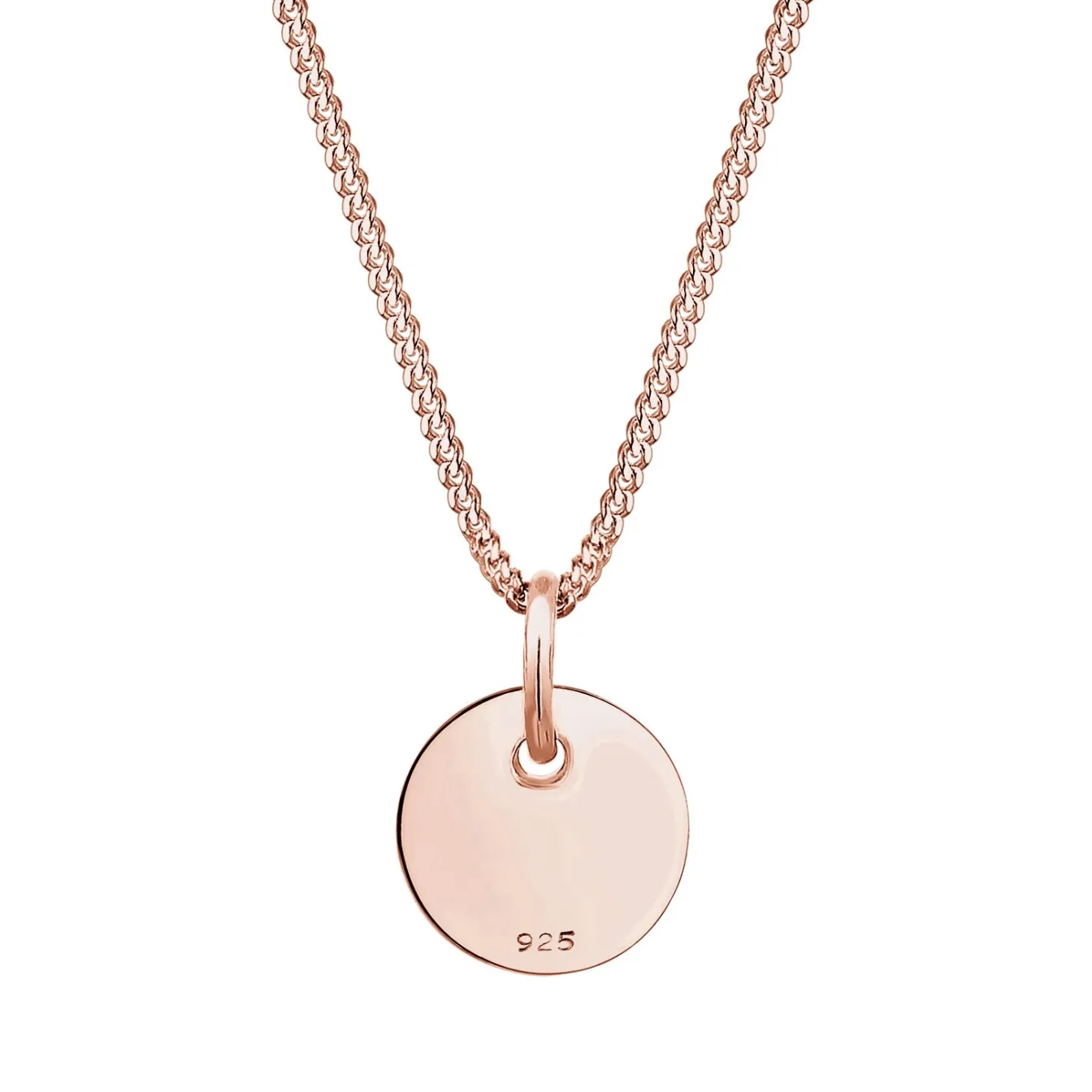 Elli "Halskette Plättchen< Roségold|Halsketten