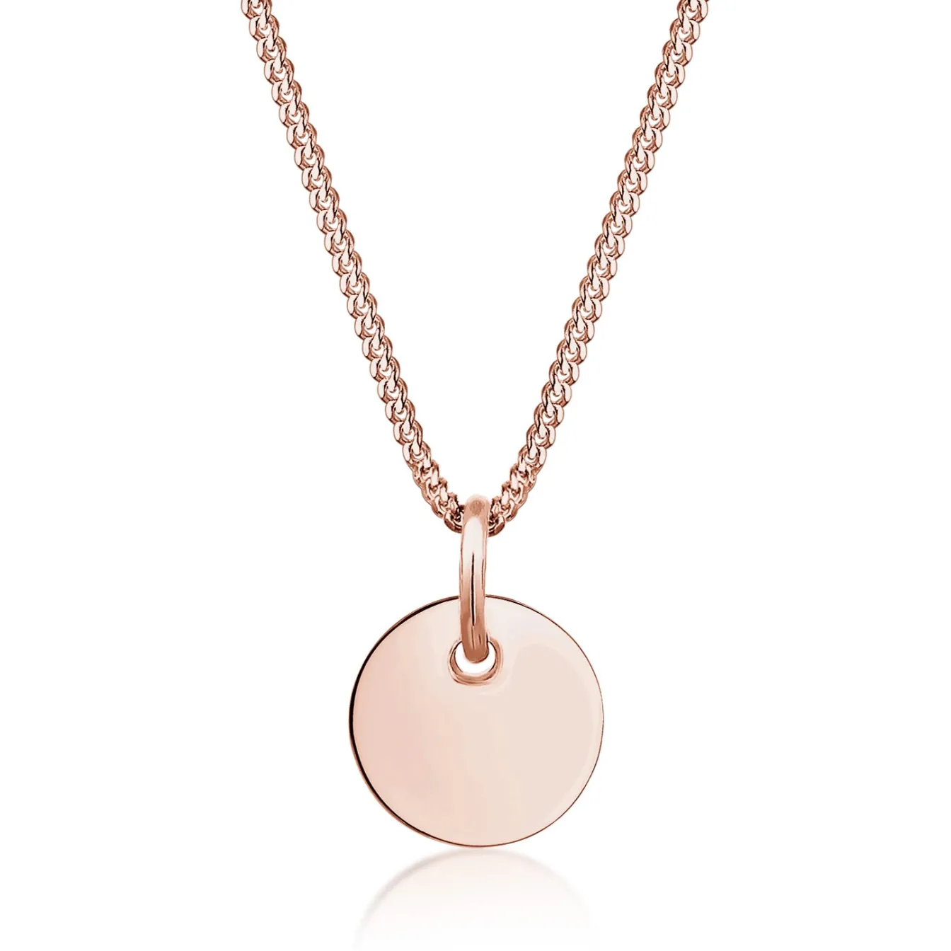 Elli "Halskette Plättchen< Roségold|Halsketten