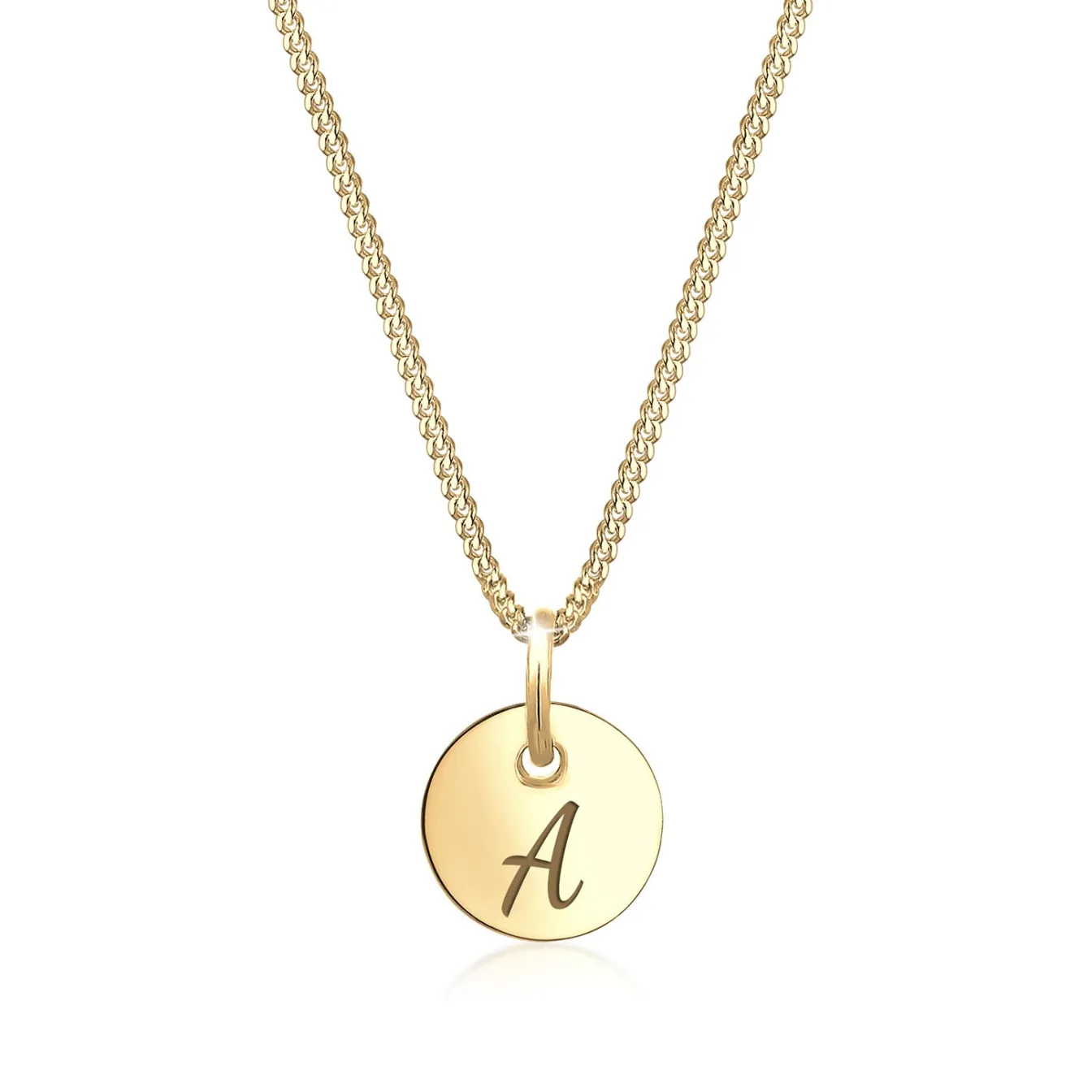 Elli "Halskette Plättchen< Roségold|Halsketten