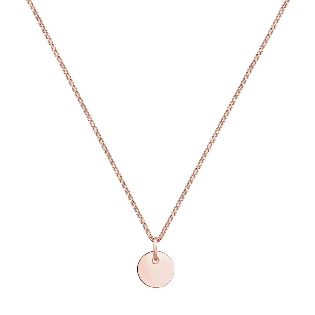 Elli "Halskette Plättchen< Roségold|Halsketten