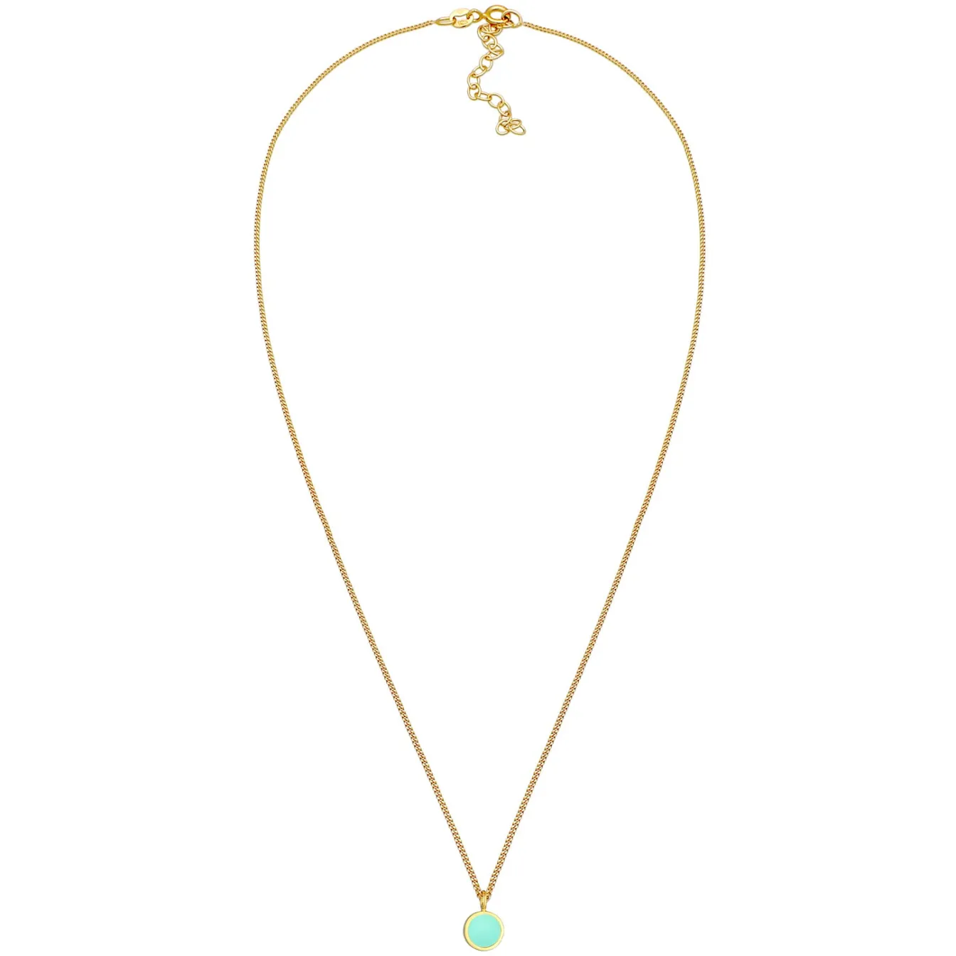 Elli "Halskette Plättchen | Emaille< Halsketten|Vergoldet
