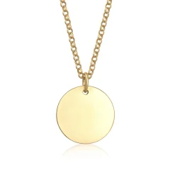 Elli "Halskette Plättchen Basic< Halsketten|Silber