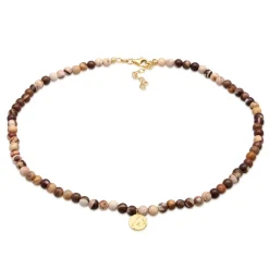 Elli "Halskette Plättchen Beads | Jasper Edelsteine< Halsketten