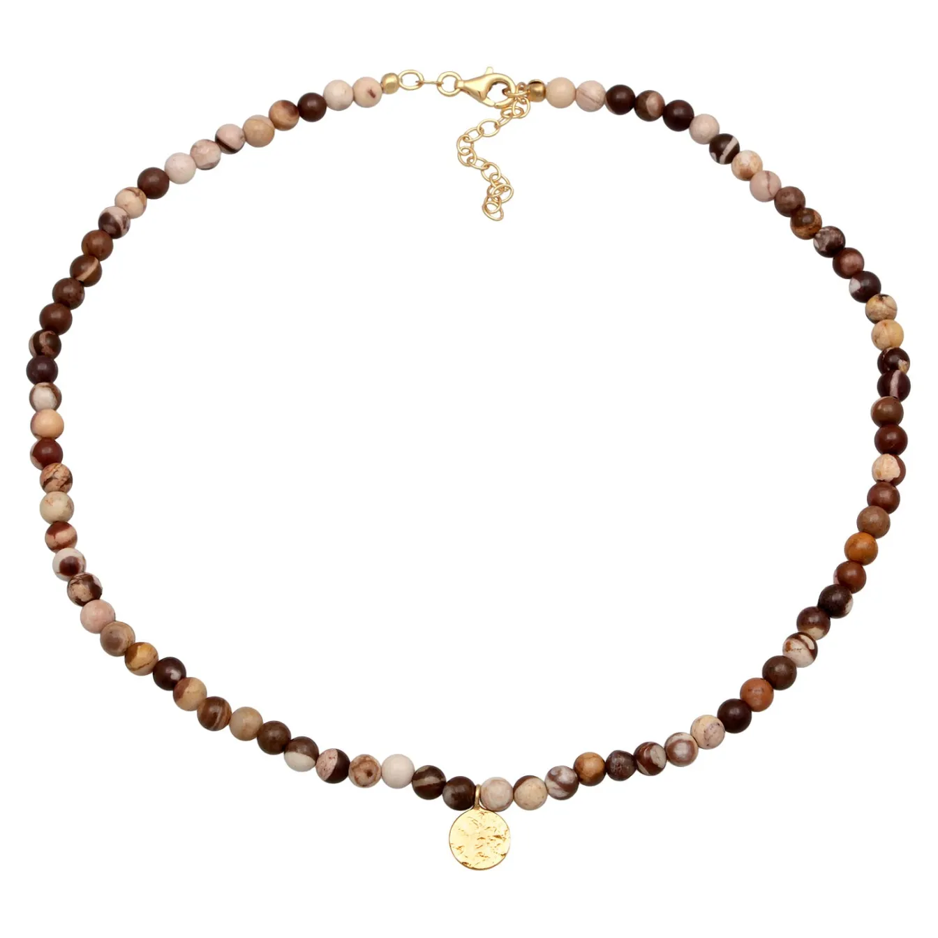 Elli "Halskette Plättchen Beads | Jasper Edelsteine< Halsketten