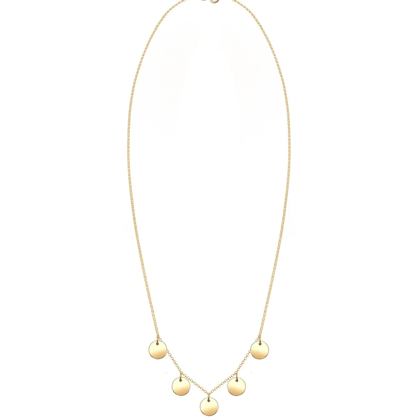 Elli "Halskette Plättchen Geo< Roségold|Halsketten