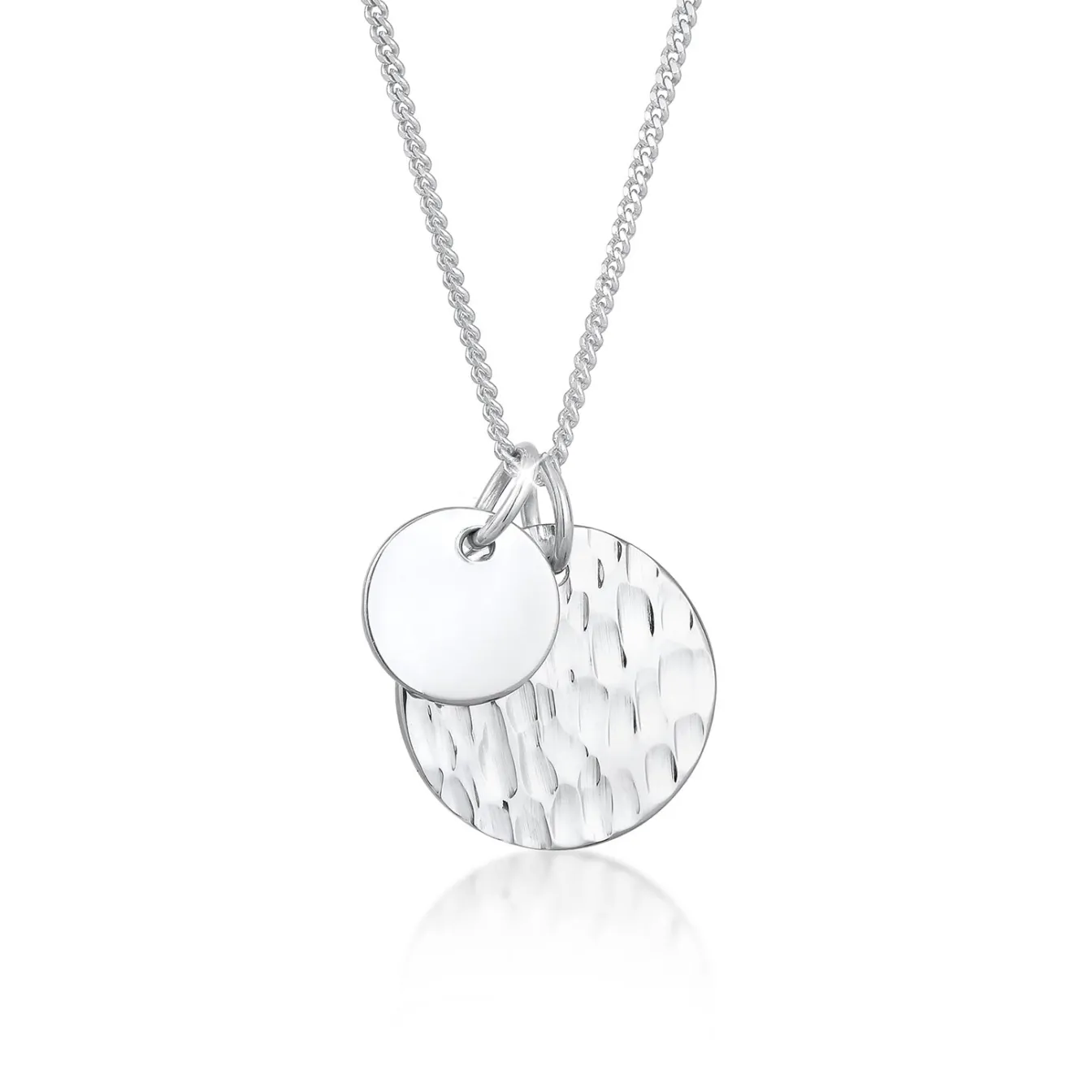 Elli "Halskette Plättchen Organic< Halsketten|Silber