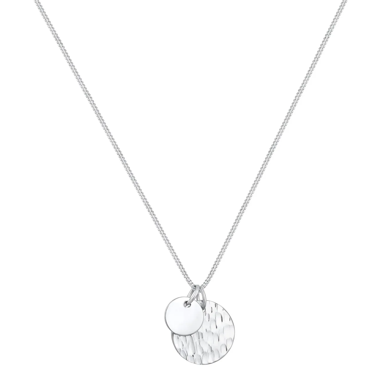 Elli "Halskette Plättchen Organic< Halsketten|Silber
