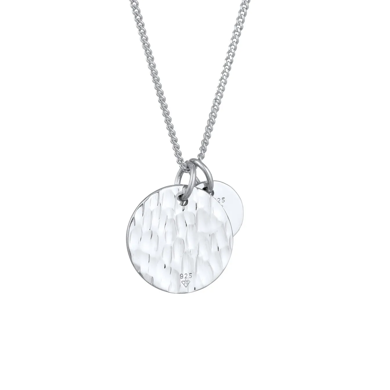 Elli "Halskette Plättchen Organic< Halsketten|Silber