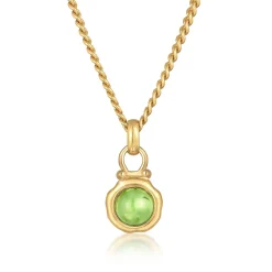Elli "Halskette Rund | Peridot (Grün)< Halsketten|Edelsteine
