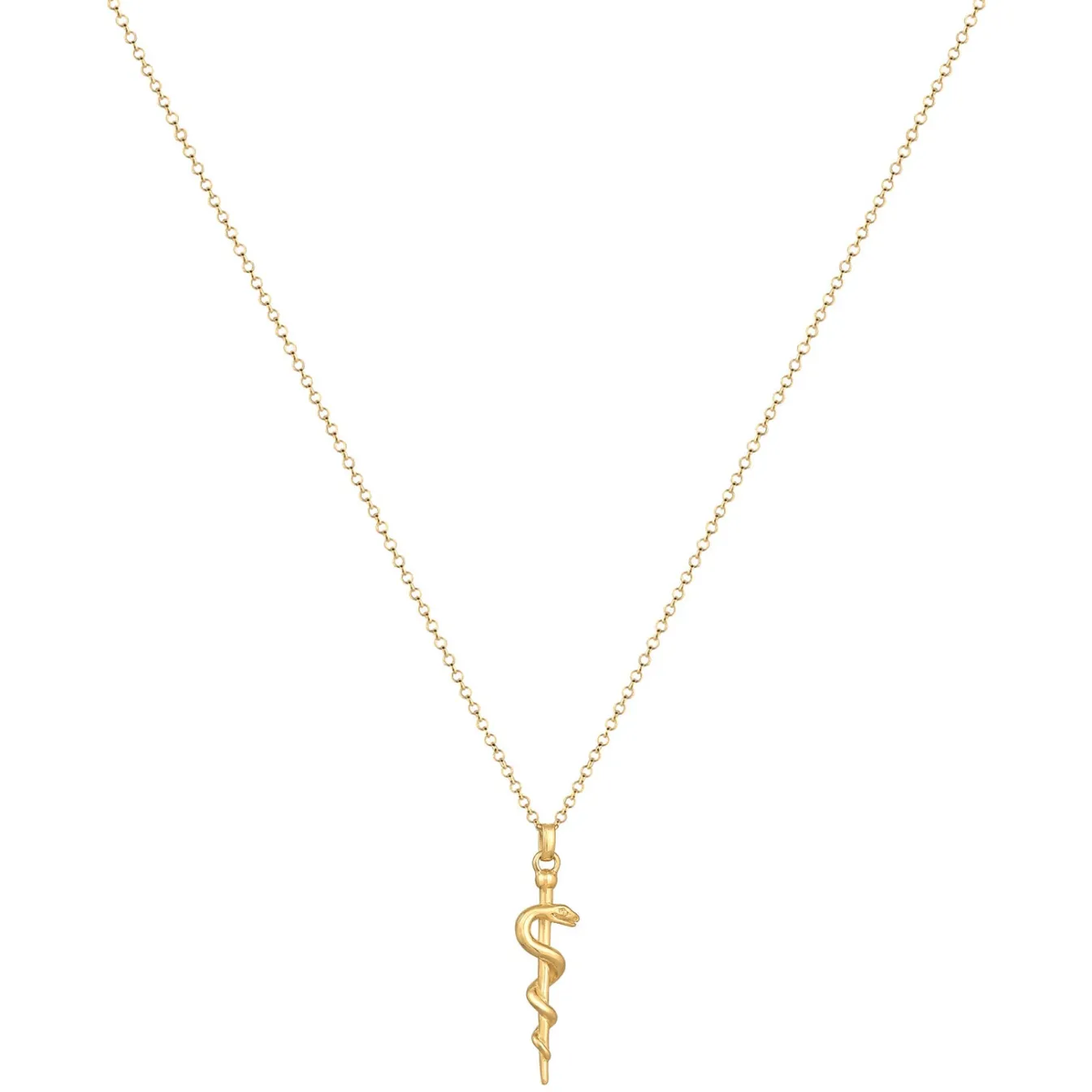 Elli "Halskette Schlangenstab< Symbol-schmuck|Halsketten