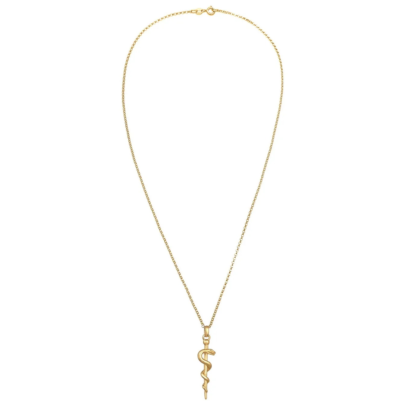 Elli "Halskette Schlangenstab< Symbol-schmuck|Halsketten