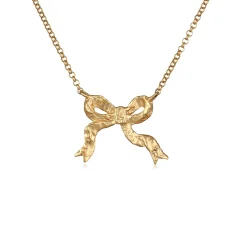 Elli "Halskette Schleife< Vergoldet|Symbol-schmuck