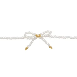 Elli "Halskette Schleife | Synth. Perlen< Symbol-schmuck|Perlen