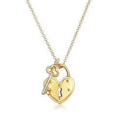 Elli "Halskette Schloss< Herz-schmuck|Symbol-schmuck