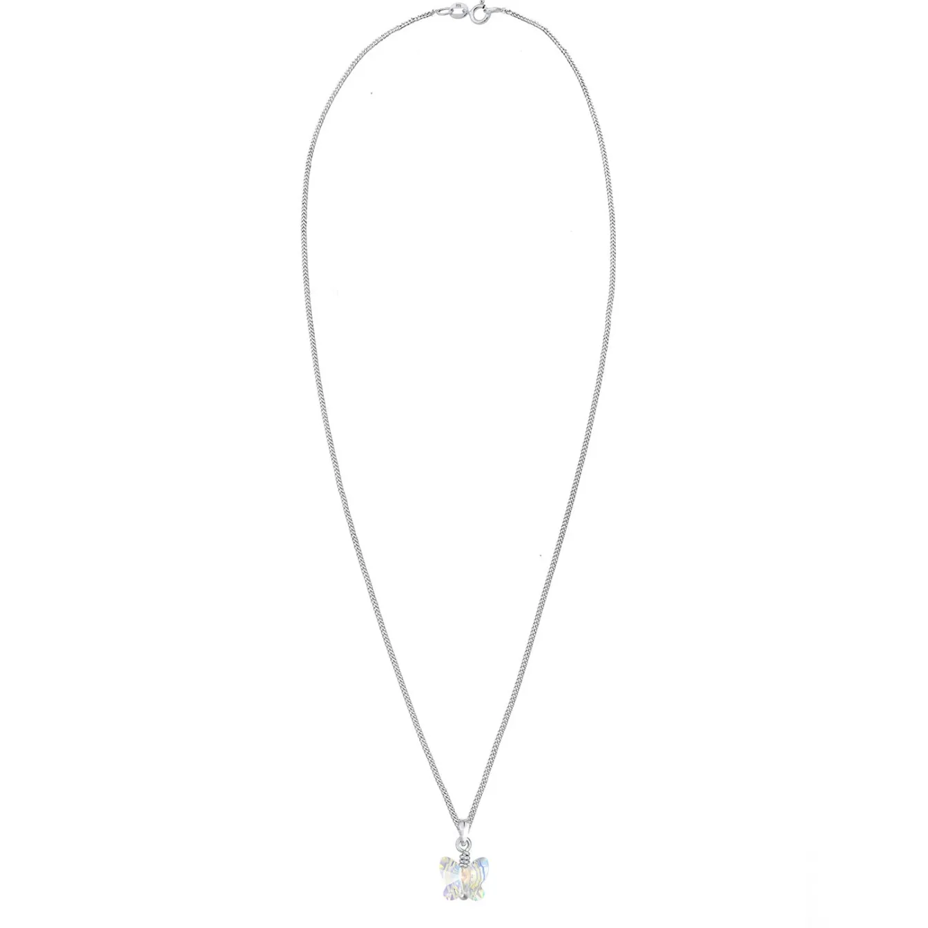 Elli "Halskette Schmetterling | Kristall (Weiß)<Kinder Kinderschmuck