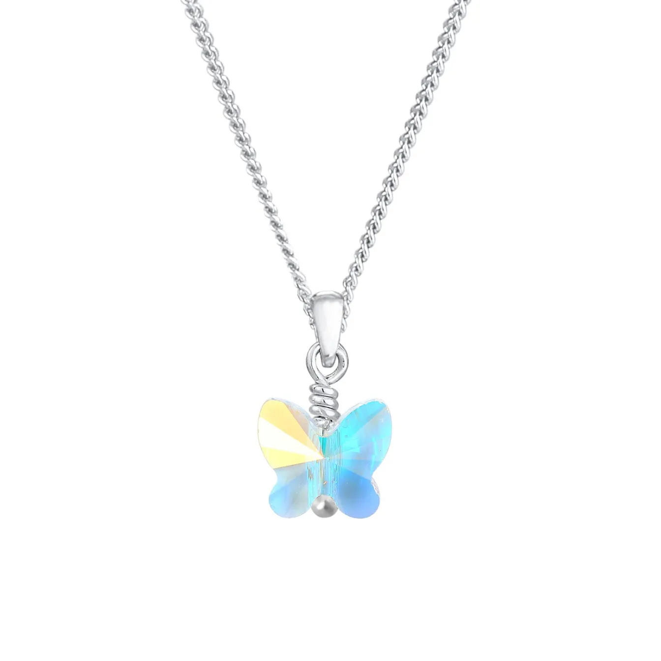 Elli "Halskette Schmetterling | Kristall (Weiß)<Kinder Kinderschmuck