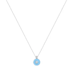 Elli "Halskette Sonne | Emaille (Blau)< Symbol-schmuck|Halsketten