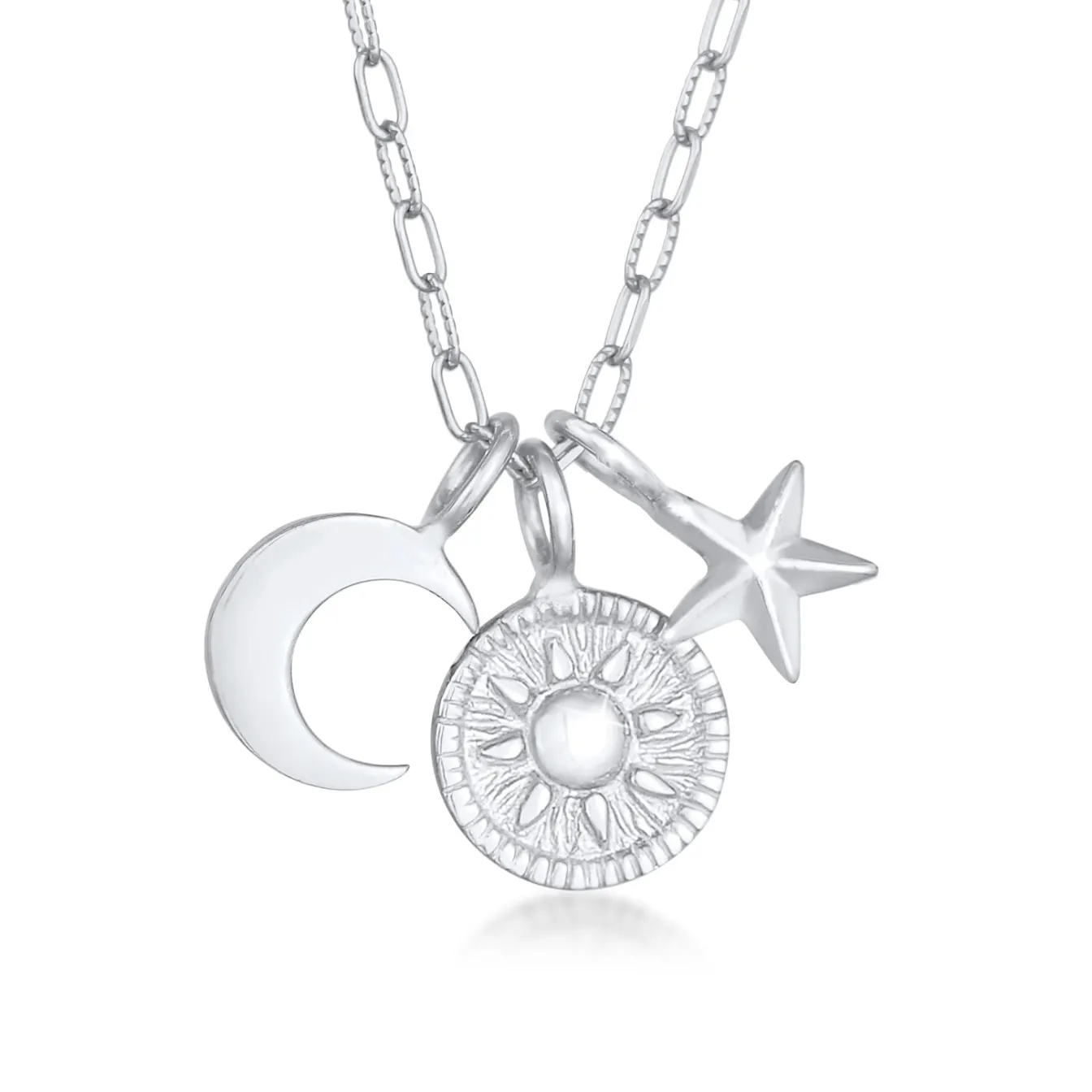 Elli "Halskette Sonne Mond Stern< Symbol-schmuck|Halsketten