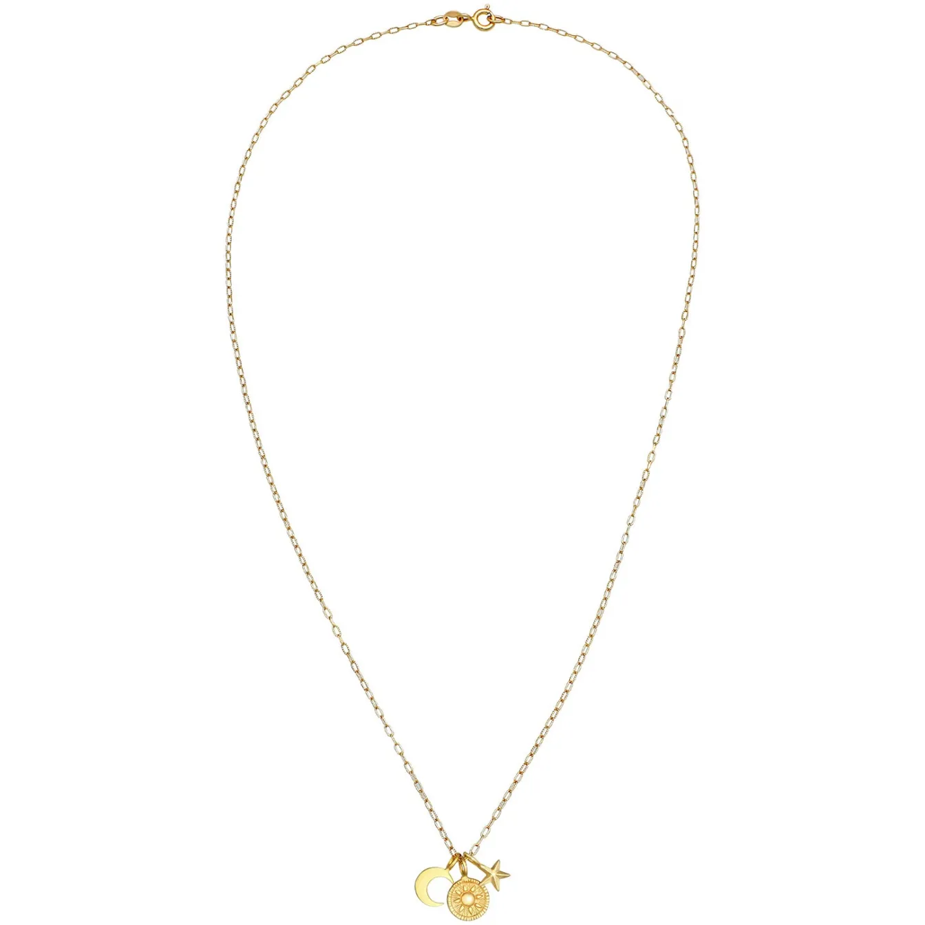 Elli "Halskette Sonne Mond Stern< Symbol-schmuck|Halsketten