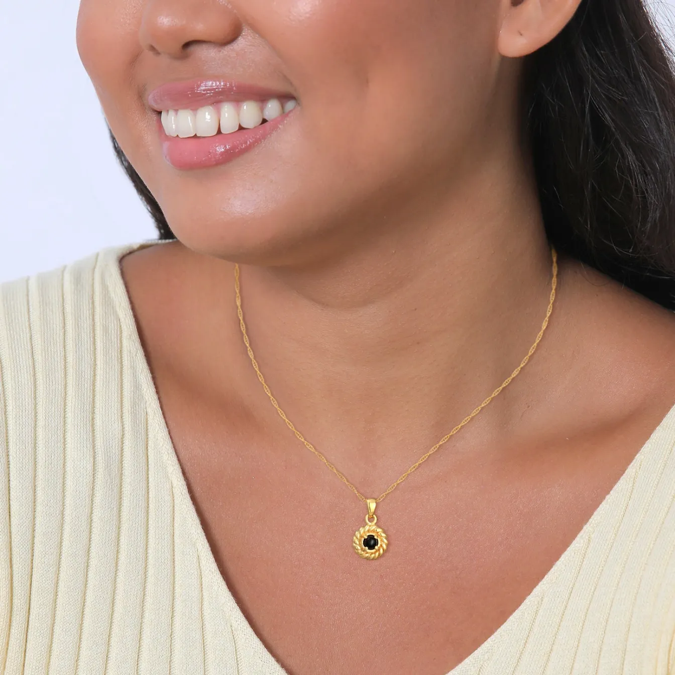 Elli "Halskette Vintage | Onyx Edelstein (Schwarz)< Letzte Chance|Halsketten