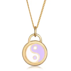 Elli "Halskette Ying Yang | Emaille< Symbol-schmuck|Letzte Chance