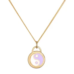 Elli "Halskette Ying Yang | Emaille< Symbol-schmuck|Letzte Chance