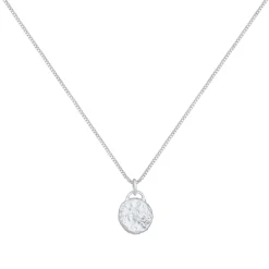 Elli "Halsketten Plättchen Vintage | Diamant (Weiß, 0.03ct)< Letzte Chance|Halsketten