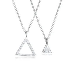 Elli "Halskettenset Geo< Halsketten|Silber