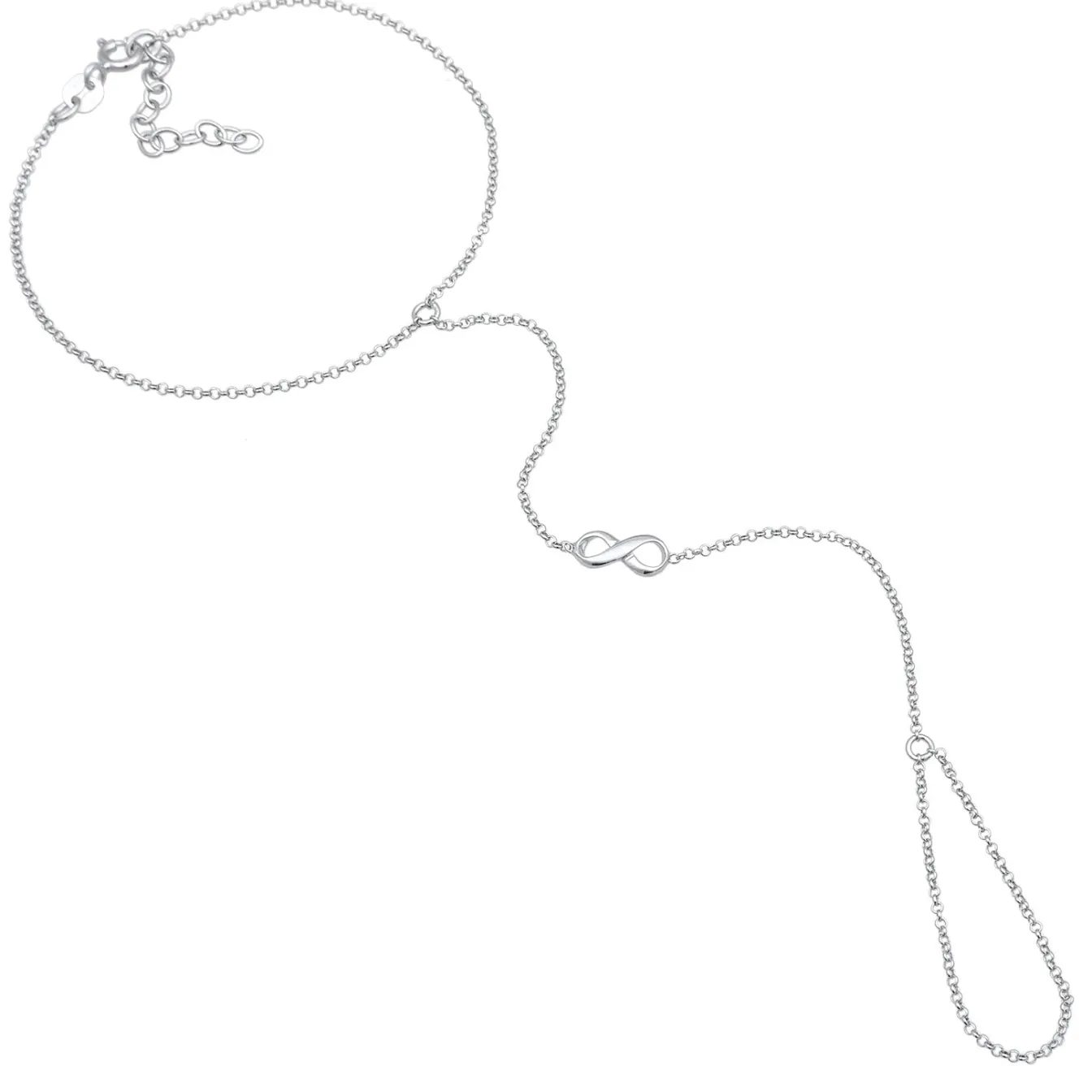 Elli "Handchain Infinity< Vergoldet|Symbol-schmuck